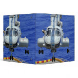 A CH-46E Sea Knight helicopter binders