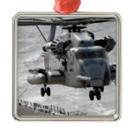 A CH-53E Super Stallion helicopter Christmas Ornaments