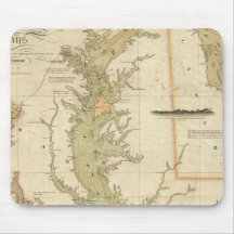 A Chart of the Chesapeake And Delaware Bays Mousepads