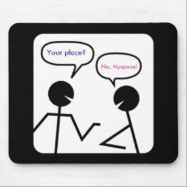 A chat room conversation mousepads