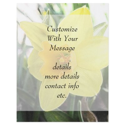 A Cheerful Yellow Daffodil Full Color Flyer by Pretty_World