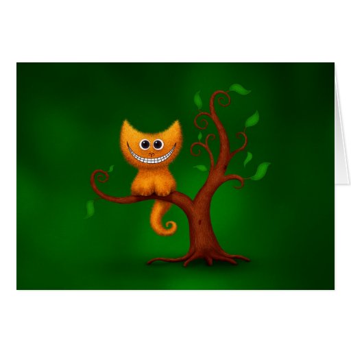 A Cheshire Kitten Card