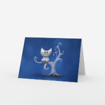 A Cheshire Kitten (Christmas) Greeting Cards