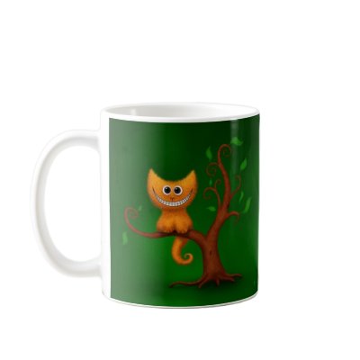 A Cheshire Kitten (Disappearing) Mug by vladstudio