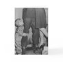 A Child Looking Up in Love for Mom and Dad Card