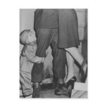 A Child Looking Up in Love for Mom and Dad Post Card
