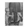 A Child Looking Up in Love for Mom and Dad Post Card
