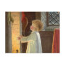 A Child Warming by the Fireplace on Christmas Eve Postcards