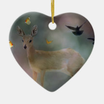 A child's forest fantasy christmas ornament
