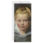 A Child'S Head (Portrait Of Clara Serena Rubens Customized Rack Card