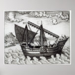 A Chinese Junk Poster