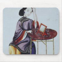 A Chinese Woman Arranging her Hair Mousepad