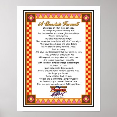 A Chocolate Farewell Print by DBanks