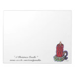 " A Christmas Candle "... Notepad