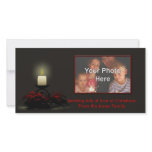 A Christmas Candle Photo Card