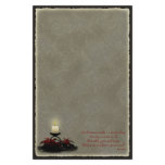 A Christmas Candle Stationery