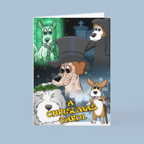 A Christmas Carol Dog Lover Christmas Card cards
