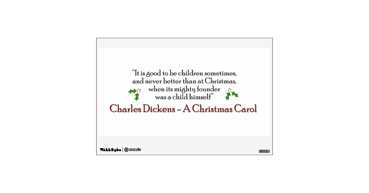 A Christmas Carol Quote Decal  Zazzle