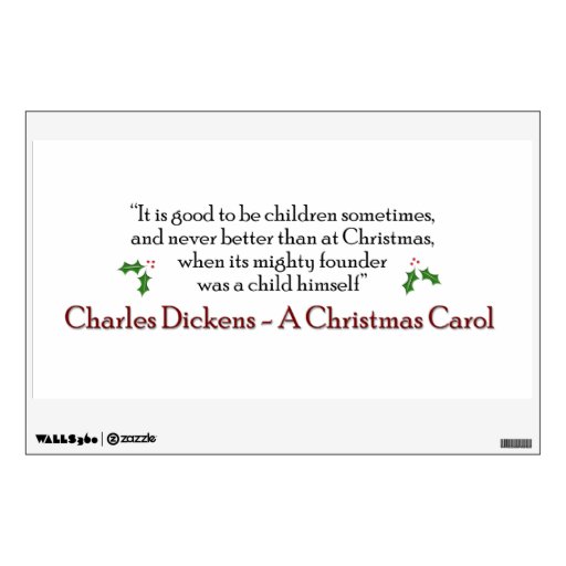 Christmas Carol Quote Decal Wall Decals | Zazzle