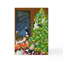 A Christmas Cat Tree Card