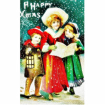 A christmas greeting with three kids, two singing photo sculptures by RememberChristmas A christmas greeting with three kids, two singing photo sculptures