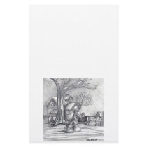 " A Christmas Winter Day " Stationery