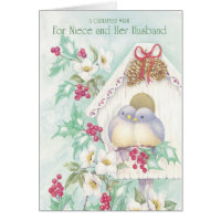 A Christmas Wish For Niece and Her Husband Greeting Card