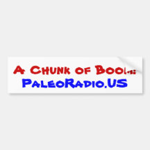 A Chunk of Boom! Bumper Sticker