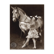 A Circus Girl and Horse postcards