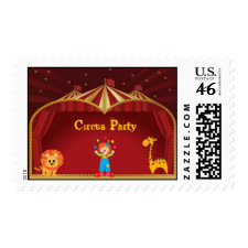 A Circus Party Postage