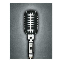 A Classic microphone Post Cards