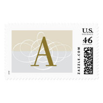 A Classic Wedding Monogram Postage
