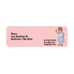 A clean house is a sign of a misspent life. custom return address label