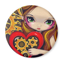 "A Clockwork Valentine" Magnet by strangeling "A Clockwork Valentine" Magnet