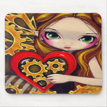 "A Clockwork Valentine" Mousepad by strangeling "A Clockwork Valentine" Mousepad