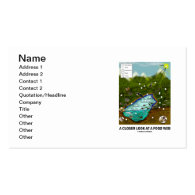 A Closer Look At A Food Web (Biology / Ecology) Business Card Template