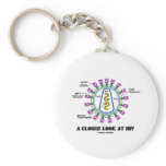 A Closer Look At HIV (Viron Virology) Key Chain