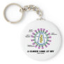 A Closer Look At HIV (Viron Virology) Key Chain