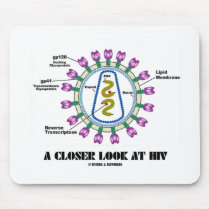 A Closer Look At HIV (Viron Virology) mousepads by wordsunwords A Closer Look At HIV (Viron Virology) mousepads