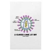 A Closer Look At HIV (Viron Virology) stationery