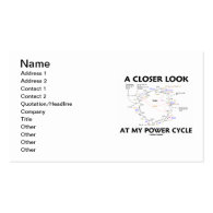 A Closer Look At My Power Cycle (Krebs Cycle) Business Card Templates