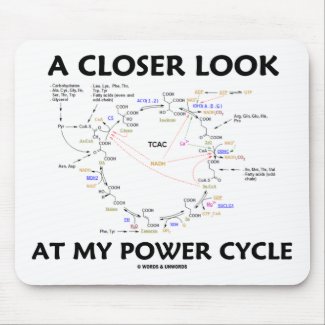 A Closer Look At My Power Cycle (Krebs Cycle) mousepad