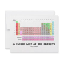 A Closer Look At The Elements (Chemistry) invitations by wordsunwords A Closer Look At The Elements (Chemistry) invitations