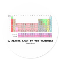 A Closer Look At The Elements (Chemistry) stickers by wordsunwords A Closer Look At The Elements (Chemistry) stickers