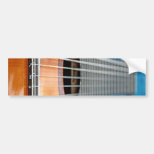 A Closeup of Guitar Strings Bumper Sticker