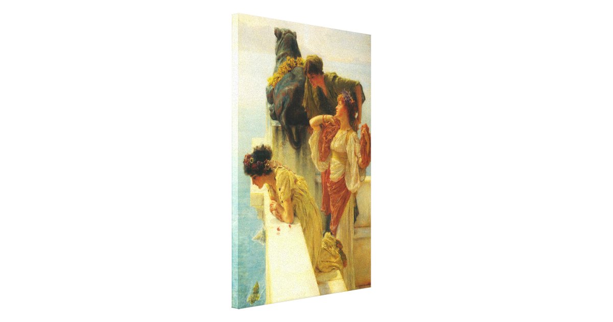 A Coign Of Vantage by Alma Tadema Canvas Print Zazzle