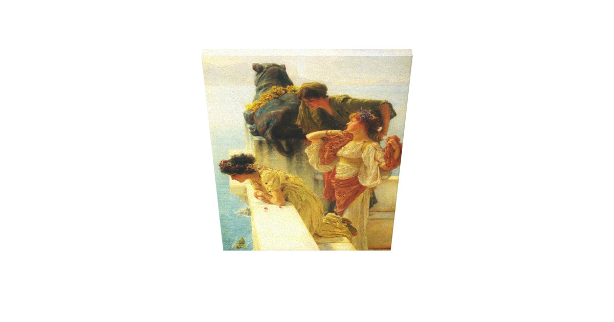 A Coign Of Vantage by Alma Tadema Canvas Print Zazzle