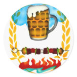 A Cold Mug of Beer! Round Sticker