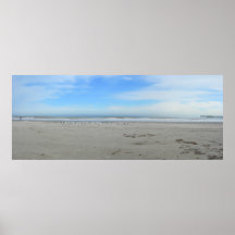 A Cold Winter Day on the Beach:  Port Aransas Posters