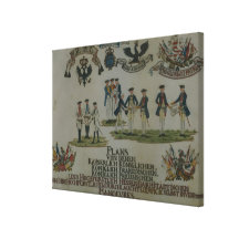 A collection of maneouvre plans stretched canvas prints